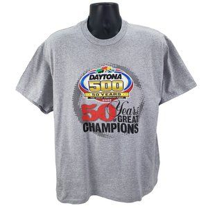 2008 Daytona 500 NASCAR Great American Race 50 Year Anniversary T-Shirt Men's XL